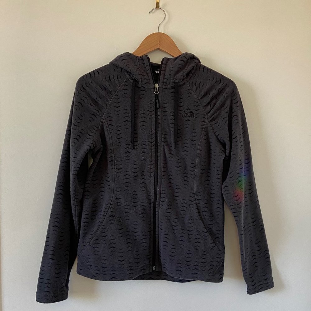 The North Face Women's Polar Fleece Front-zip Jacket with Hood Sz S.